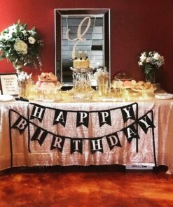 ShinyBeauty 60inx102in Sequin Tablecloth for Wedding/Party- Champagne Blush 60x102-Inch 35 816hbjzas6L