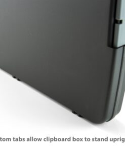 Officemate Ringbinder Clipboard Storage Box, Charcoal (83309), 13" x 10.8" x 2" 20 816l4o2gU3S