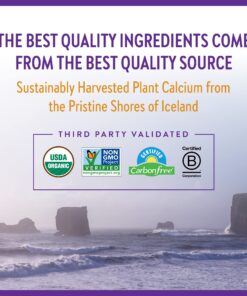 New Chapter Calcium Supplement - Bone Strength Tiny Tabs Organic Red Marine Algae Calcium - with Vitamin D3+K2 + Magnesium, 70+ Trace Minerals for Bone Health, Gluten Free, Easy to Swallow - 240 ct Unflavored 240 Count (Pack of 1) 16 816mYene XL