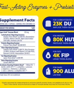 Enzymedica Digest Gold + Probiotics, 2-in-1 Formula for Gut Health, Digestive Enzymes & 1.5 Billion Active Probiotic Cultures, 45 Count (FFP) 45 Capsules (FFP) 19 816necXyulL