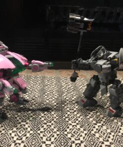 LEGO Overwatch D.Va and Reinhardt 75973 Mech Building Kit with Popular Overwatch Character Minifigures and Buildable Rocket Hammer (455 Pieces) 48 816p2cRY3EL