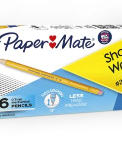 Paper Mate Mechanical Pencils, SharpWriter Pencils, 0.7mm, HB 2, Yellow, 36 Count 22 816pdfmdglL