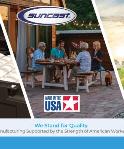 Suncast EMW8863250 Elements Loveseat with Storage-Lightweight, Resin, All-Weath, White 22 816pnQ8FELL