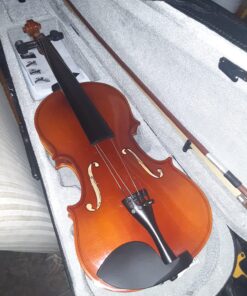 ARTALL 4/4 Handmade Student Acoustic Violin Beginner Pack with Bow, Hard Case, Chin Rest, Spare Strings, Rosin and Bridge, Glossy Antique 4/4 Glossy Antique 17 816sxuGT1zL