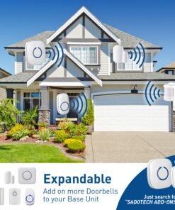 STARPOINT Extra Add-On Plugin Receiver for the STARPOINT Expandable Wireless Multi-Unit Long Range Doorbell Chime Alert System, Model LR, White 1 Add-On Starpoint Receiver 8 816tLEzd2wL