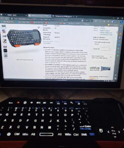 Fosmon Mini Bluetooth Keyboard (QWERTY Keypad), Wireless Portable with Touchpad, Compatible with Apple TV, Amazon Fire Stick, PS4, PS4 Pro, PS5, HTPC/IPTV, VR Glasses, Smartphones 33 816uy125dVL