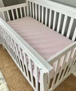 Burt's Bees Baby - Fitted Crib Sheet, Boys & Unisex 100% Organic Cotton Crib Sheet For Standard Crib and Toddler Mattresses (Heather Grey Thin Stripes) Heather Grey Stripes 39 816v1JIJSIL