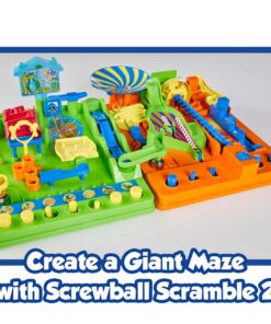 TOMY Games Screwball Scramble Marble Run Game for Kids - Timed Marble Maze Kids Games - Cooperative Board Games for Family Game Night - 1-4 Players - Ages 5 Years and Up Multicolored 28 816v3aEu5iL