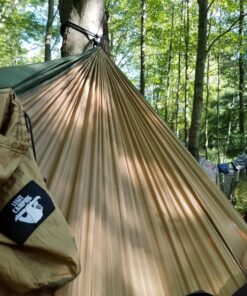 Legit Camping Hammock - Hammocks - 2 Person Hammock - Tree Hammock - Double Hammock - Portable Hammock - Outdoor Hammock - Hammock - Travel Hammock - Hammocks for Outside - Heavy Duty Hammock Army Green/Khaki 23 816vYzIzriL