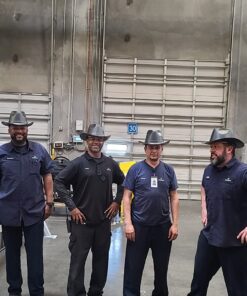 OccuNomix VCB200-06 Vulcan Cowboy Style Hard Hat with Ratchet Suspension, Black, One Size 29 816z36cacsL