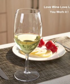 MICHLEY Unbreakable Wine Glasses, 100% Tritan Plastic Shatterproof Large Wine Glasses 20 oz, Set of 2 19 817 0bWumJL