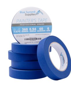 6 Pack 0.94 Inch Blue Painters Tape, Medium Adhesive That Sticks Well but Leaves No Residue Behind, 60 Yards Length, 6 Rolls, 360 Total Yards 7 8170pGRugwL