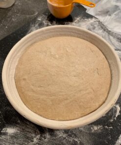 9 Inch Bread Banneton Proofing Basket - Baking Bowl Dough Gifts for Bakers Proving Baskets for Sourdough Bread Scraper Tool Starter Proofing 9 inch White Scraper 46 8172JOUa34L