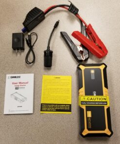 GOOLOO GP4000 Jump Starter Box 4000A Peak Car Starter (All Gas,up to 10.0L Diesel Engine) SuperSafe 12V Lithium, Auto Battery Booster Pack,Portable Power Bank with USB Quick Charge and Type C Port Yellow 53 8172YtE47ML