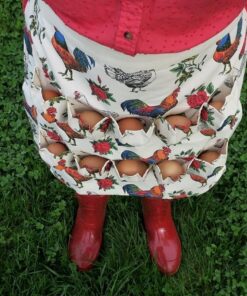 Fluffy Layers, The Egg Collecting Apron® - A Beautiful Alternative to the Basket - Holds 10 Eggs- Gather Eggs from Your Chicken Coop While Filling Your Waterer and Feeder With Eggs Kept Safe 13 8173QNP047L