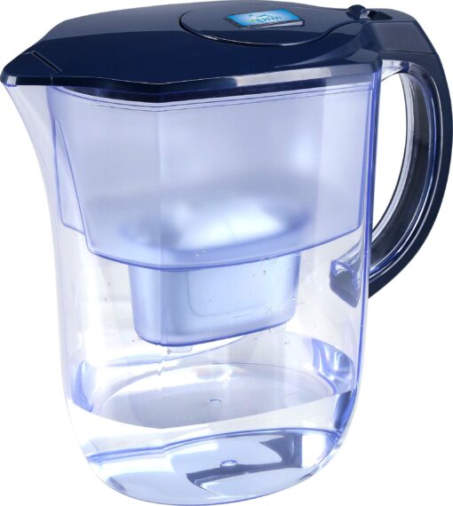 Ehm Ultra Premium Alkaline Water Filter Pitcher - 3.8L, Activated Carbon Filter- BPA Free, Healthy, Clean, & Toxin-Free Mineralized Alkaline Water in Minutes- Up to 9.5 pH-2023 blue