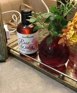 Premium Organic Moroccan Rose Water - 4oz - Imported from Morocco - 100% Pure (Food Grade) No Oils or Alcohol - Rich in Vitamin A & C. Perfect for Reviving, Hydrating & Rejuvenating Your Face & Neck 4 Fl Oz (Pack of 1) 33 81776NReNTL 1