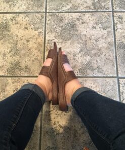 AJW unisex-adult Slider 9 Dark Brown 6 8179ceergwL