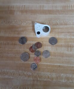 EnTeck 30X 60X Dual Lens LED Illuminated Jewelry Magnifier, Pocket Microscope Magnifying Jewelers Eye Loupe Glasses White 1 Pack 15 8179f5VNN7L