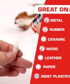 Loctite Super Glue Liquid Longneck Bottle, Clear Superglue for Plastic, Wood, Metal, Crafts, & Repair, Cyanoacrylate Adhesive Instant Glue, Quick Dry - 0.35 fl oz Bottle,Pack of 1 (Packaging May Vary) 0.35 oz 19 8179kiP4pS 1