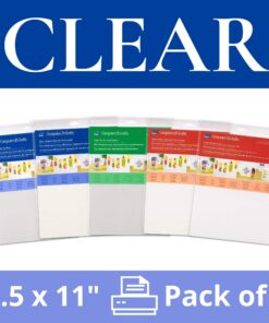 Grafix KCI811-6 Ink Jet Film, 8-1/2-Inch by 11-Inch, 6-Pack, Clear 8-1/2" x 11" 18 817As9uGchL
