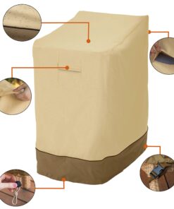 Classic Accessories Veranda Water-Resistant 25.5 Inch Stackable Patio Chair Cover, Pebble 30 817B4o09gUL