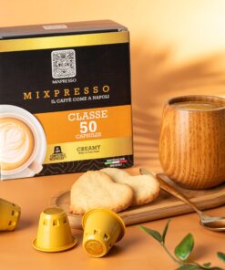 Nespresso Capsules (Compatible) - Coffee from Italy - by Mixpresso (50 Capsules, Classe: Medium) 50 Count (Pack of 1) 19 817ENvp6GhL