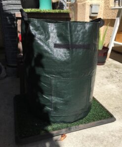 Upstreet Garden Grow Bags – 2 Pack Garden Bags to Grow Vegetables: Carrot, Tomato, Onion, Potato Planting Bags with Flap, Eco-Friendly, Heavy Duty Fabric Planting Pots 2 - Pack 32 817FJuQbbL