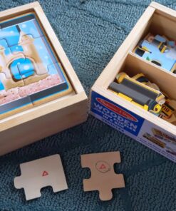 Melissa & Doug Pets 4-in-1 Wooden Jigsaw Puzzles in a Storage Box (48 pcs) - FSC-Certified Materials 40 817HUKLkuBL 1