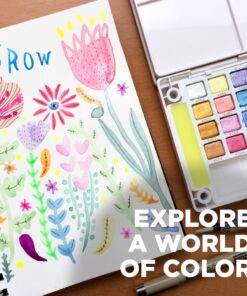 Sakura Koi Pocket Field Sketch Kit - Watercolor Sets for Painting On the Go - 24 Colors - 1 Water Brush - 1 Sponge - 1 Mixing Palette 1 Count (Pack of 24) 36 817HXzz09CL