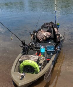 YakAttack Omega Fishing Rod Holder with Track Mounted LockNLoad Mounting System, Pro and Standard Edition - Multiple Colors | Kayak Fishing Accessories Without Mount Track 30 817HvBJ3AFL