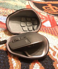 co2CREA Hard Travel Case Replacment for Logitech MX Master 2S / MX Master 3 Wireless Mouse (Black Case + Inside Grey) Black Case+Inside Grey Case for Master 2S/3 48 817IbNkZamL