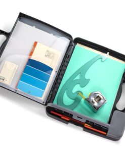 Officemate Portable Clipboard Storage plastic Case for A4 sizes, Charcoal (83301),11-3/4"w x 1-1/2"d x 14-1/2"h 38 817IfWLcVJL