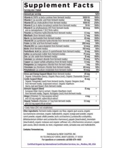 New Chapter Men's Multivitamin for Immune, Stress, Heart + Energy Support with Fermented Nutrients - Every Man's One Daily, Made with Organic Vegetables & Herbs, Non-GMO, Gluten Free - 96 ct 96 Count (Pack of 1) 25 817JtVrWDxL