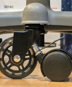 Slipstick CB690 Floor Protecting Rubber Office Chair Caster Wheels (Set ff 5), Roller Style, Universal 7/16" Stem, 3" Black Castors Black/Black 34 817Kta kVlL