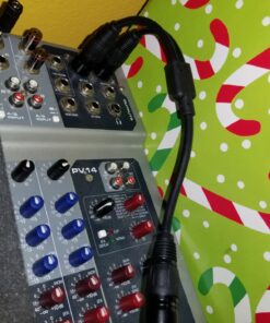 CableCreation XLR Splitter Cable, XLR Male to Dual XLR Female Y-Splitter 3Pin Balanced Microphone Cable (XLR-M to Two XLR-F), 0.3M/Black 1-Pack 21 817LYppIKML