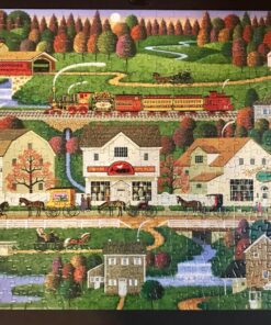 Buffalo Games - Charles Wysocki Americana Collection - Yankee Wink Hollow - 500 Piece Jigsaw Puzzle 18 817LqFYbtL