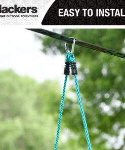 Slackers 8 ft Rope Ladder - Best Outdoor Ninja Warrior Training Equipment For Kids - A Great Addition To Your Backyard Ninjaline Obstacle Course - Rated Ages 5+ 17 817MIBbDpdL