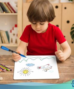 Scribbledo 6 Pack Small White Board Dry Erase Classroom Pack Boards 9"x12” Personal Whiteboards for Students Teachers School Supplies Lapboards l 6 Mini Whiteboard Erasers Included Set of 6 Boards & 6 Erasers 29 817Mb0BgXbL