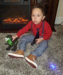 TEMI 8 Channels 2.4G Remote Control Dinosaur Toys for Kids 3 4 5 6 7 Years, Electric Stunt RC Walking T- Rex Toy with Lights and Sounds Powered by Rechargeable Battery, Gift for Boys 1 pack with remote 37 817NOhtTiBL