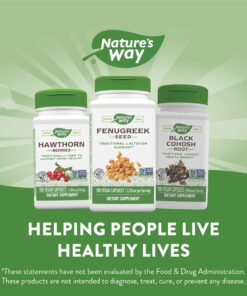 Nature's Way Fenugreek Seed, Traditional Lactation/Breastfeeding Support*, 1,130 mg, 180 Vegan Capsules 180 Count (Pack of 1) 28 817P4lXNjlL