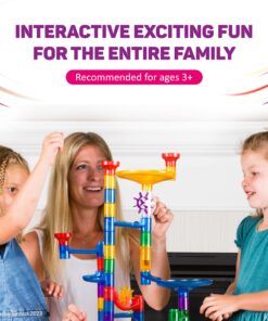 Marble Genius Marble Run (300 Complete Pieces) Maze Track or Race Games for Kids Ages 4-8, for Adults, Teens, and Toddlers, (181 Translucent Marbulous Pieces + 119 Glass-Marble Set), Extreme Set 4.) Extreme Set - 300 Complete Pieces 28 817QctXqOL