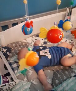 Fisca Baby Musical Crib Mobile, Infant Bed Decoration Toy Hanging Rotating Bell with Melodies Dual Purpose (Mobile & Bath Toy) 30 817QjPorpFL 2