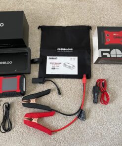 GOOLOO GT4000S Jump Starter 4000 Amp Car Starter 100W Two-Way Fast-Charging Portable Car Battery Charger Booster Pack for 10L Diesel and 12L Gas Engines, SuperSafe Lithium Jump Box for 12V Vehicles Red 86 817RX6yfA9L