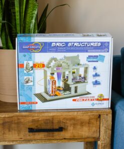 Snap Circuits BRIC: Structures | Brick & Electronics Exploration Kit | Over 20 Stem & Brick Projects | Full Color Project Manual | 20 Parts | 75 BRIC-2-Snap Adapters | 140+ BRICs 29 817RzpqM2aL