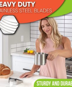 Spring Chef Dough Blender, Top Professional Pastry Cutter with Heavy Duty Stainless Steel Blades, Medium Size, Black 3" Medium 31 817Sy0AyL