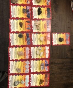 ROCK ON! Geology Game with Rock & Mineral Collection – Collect and Learn with STEM-based Educational Science Kit in Carrying Tote - Amethyst, Rhodonite, Selenite Crystal, Unakite and lots more 41 817UYYfh35L 2