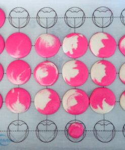 Premium Silicone Baking Mat for Macarons - Professional Fiberglass Baking Liner - Reusable Non-Stick Pastry Mat 33 817UZyo3s3L