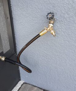 Morvat Heavy Duty Brass 2 way Y Splitter Garden Hose Hexagonal Connector with Comfortable Grip Shut Off Valves, Adapter for Water Tap, Outlet, & Spigot, Includes 2 Extra Rubber Washers & Teflon Tape 1 36 817UaUFb4kL 2