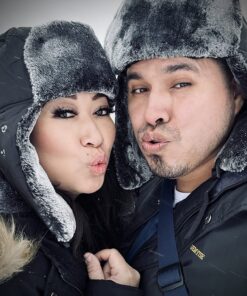 mysuntown Winter Hats for Women Men 2023, 22-24″ Winter Hat Hunting Trapper Hat Ushanka Ear Flap Chin Strap w/Windproof Mask Large Black 79 817UjnaEEL